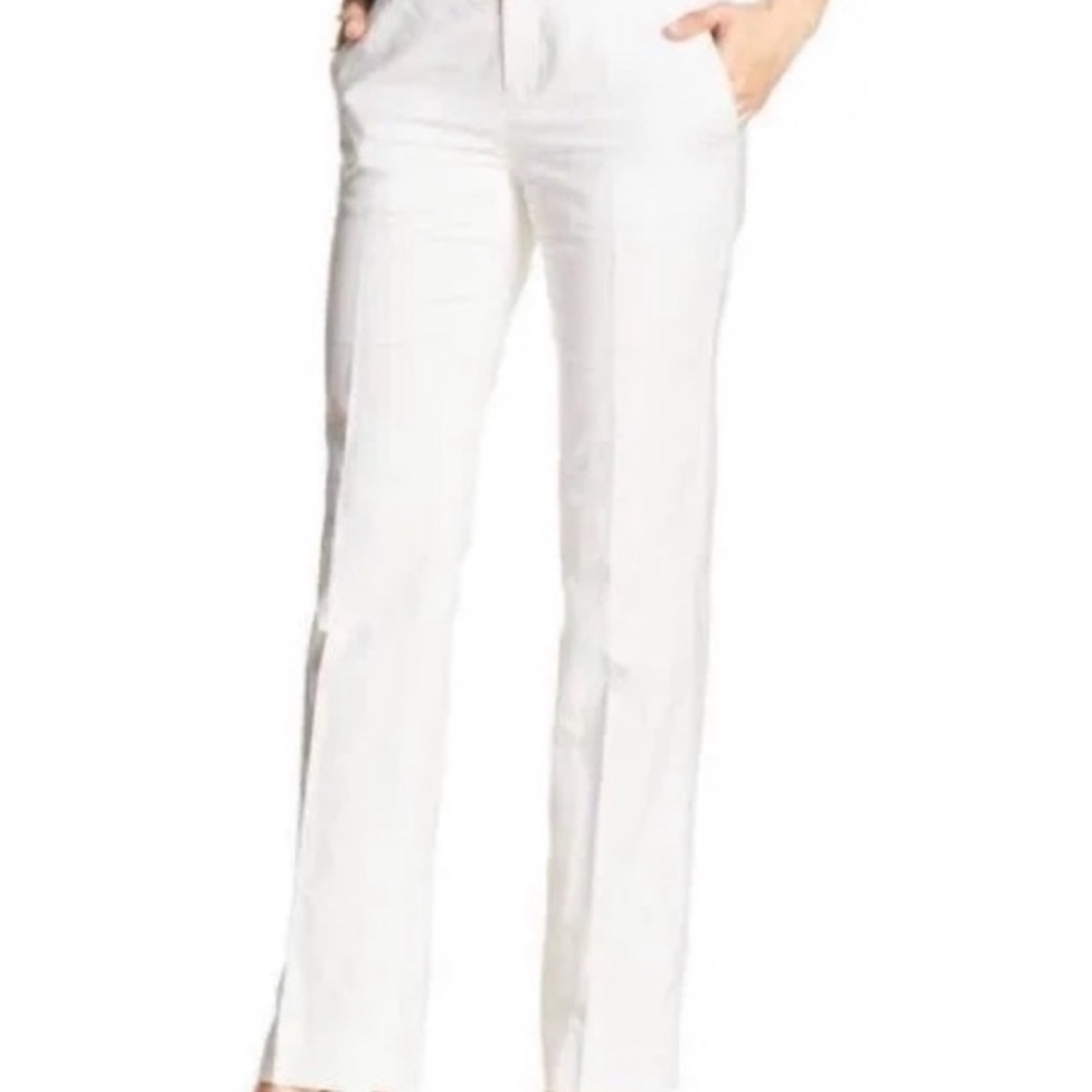 Banana Republic White Straight Leg Pants